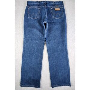 Wrangler 936PWD Cowboy Cut Slim Fit Jeans Mens Size 36x30 Blue Bootcut‎ Denim